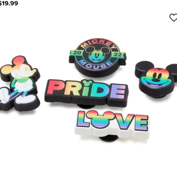 Crocs DISNEY'S RAINBOW CELEBRATION 5 PACK. Jibbitz Charms - Picture 5 of 7